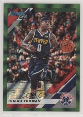 2019-20 Panini Donruss Holo Green Laser 33/99 Isaiah Thomas #198 15fy