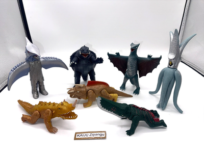 Daiei 1998 アガベ　ネームド6株セット　COK、シーザー、烈炎、姫厳龍、巨獣、カビゴン Kaiju types 7 of Set Figure Box Memorial Gamera Series アガベ