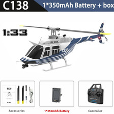 RC ERA C138 RC Helicopter Bell-206 6CH 6-axis Gyro Remote Control RTF Aircraft