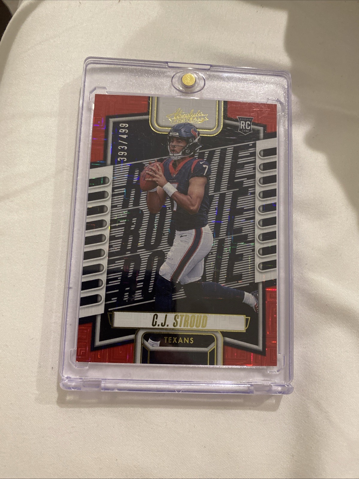 2023 Panini Absolute - Rookies C.J. Stroud #102 Red Squares /499 (RC)