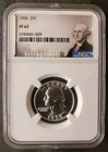 1956 Proof 25c Washington Silver Quarter Dollar NGC PF67