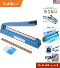 16 Inch Impulse Heat Sealer Manual Bags Sealer Sealing Machine Heating Closer...