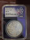 2025 Malta S5E Golden Eagle MS 70 .999 Silver - Trader Bea Purple Core