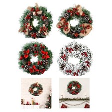 Ghirlanda di Natale artificiale Ghirlanda per porta d'ingresso 32 cm Decorazione