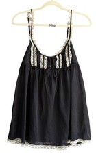 Victoria's Secret Mesh Lace Lingerie Nightie Sheer Babydoll Womens XL Black