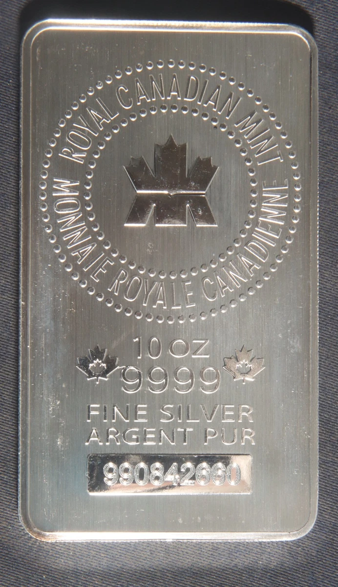 加拿大皇家铸币厂10oz 银条| eBay