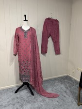 3pc Pakistani /Indian chiffon embroidered party dress