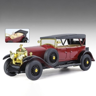 1:24 Rolls-Royce Phantom I 1925 Alloy Diecast Car Sound Light Pull Back
