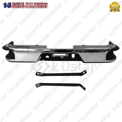 Bumper Assembly New Rear Chrome Fits For Chevy Silverado 1500 2019-2024