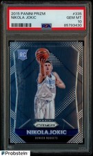 #1 2015-16 Panini Prizm #335 Nikola Jokic Nuggets RC Rookie PSA 10 GEM MINT