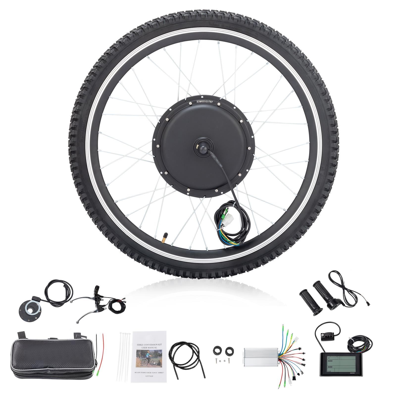 Motor Conversion Kit Front Wheel Ebike Hub W/ Tire