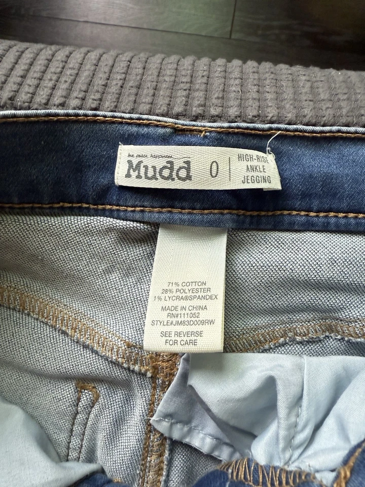 Jeggings de tiro alto para niños de Mudd Foto 3 de 4