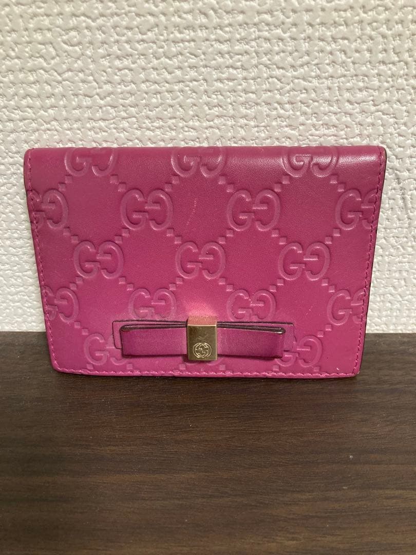 Gucci Pass Case Card Holder Leather