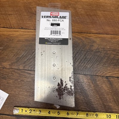 Gundlach 680-FCA Versablade Flooring Trowel Blade Made In USA Resilient 1/16 