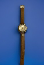 Vintage Lorus Mickey Mouse Quartz Watch With Leather Strap