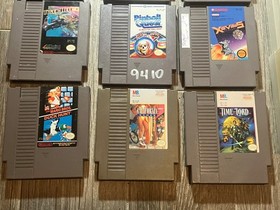 NES 11 Game Lot Tested. Family feud, Magmax, Top gun, Skate or die, xevious, etc