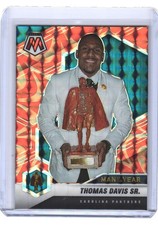 2021 Thomas Davis Sr Mosaic Man of the Year Orange Reactive Prizm #268 (H1877)