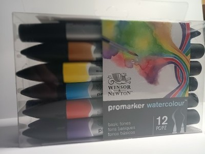 Winsor & Newton Promarker Watercolour  12 Basic Tones set