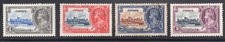 Chypre 1935 Lot de 4 géo. V Silver Jubilee, Scott 136-139 MH et occasion