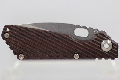 M.Strider Performance SNG Hybrid Pocket Knife - Dark Cherry G-10 Rifle Pattern