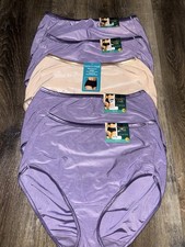 Vanity Fair Womens Brief Underwear Panties 5-Pair Nylon Blend 13109 XL