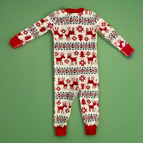 Hanna Andersson Pajamas 1 Pc. Toddler 85cm 2T Dear Deer Holiday Christmas Cotton - Picture 2 of 4