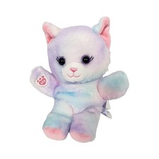 Build a Bear Workshop Pastel Tie Dye Cat Plush Stuffed Animal Toy