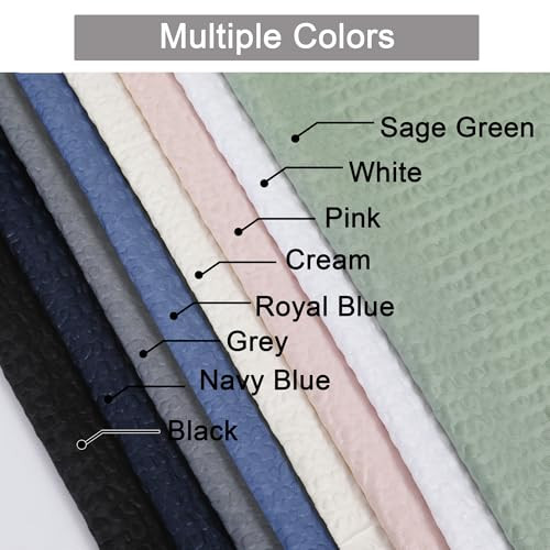 Cortina de ducha de tela Berry Stall 36 x 72 pulgadas - 36" W x 72" L (paquete de 1) crema - Imagen 6 de 6