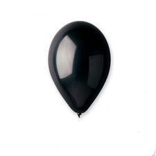 10 BALLONS LATEX  MÉTALLISÉS BIO 33CM NOIR