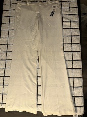 XOXO Wide Dress Pants With Nice Belt Womens sz 9/10 y2k NEW Coral white Bell