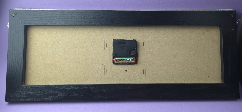 Vintage Newcastle United FC Wall Clock Wooden Frame Man Cave 20in X 8in - Image 3 of 3