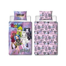 Rainbow High Single Duvet Cover Set Shadow Panel 2-in-1 Designs Girls Bedroom