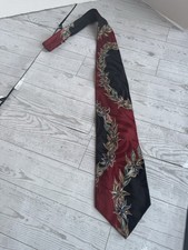 Mario Valentino Men's Classic Necktie Multicolor Silk, Made in USA