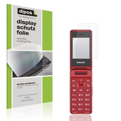 4x Schutzfolie matt für Philips Xenium E2601 Displayschutzfolie Folie Display
