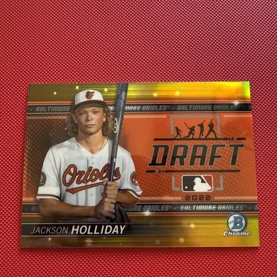  2022 Bowman Draft Bowman Draft Night Gold Ref. Jackson Holliday #BDN-9 /50