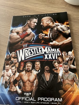 WWE WRESTLEMANIA 28 XXVIII PROGRAMM SIGNIERT VON KANE und ALICIA FOX