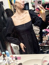 Reformation LBD Babydoll Empire Waist Puff Sleeve Dress S
