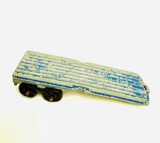 Vintage Tootsietoy 1967 Semi-Cab Tractor Truck Trailer Blue Pressed Steel USA