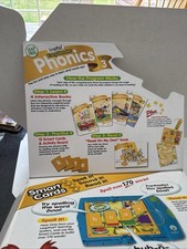 Leap Frog Easy Reader Phonics Kit 3 4 Books, 12 Smart Cards NEW
