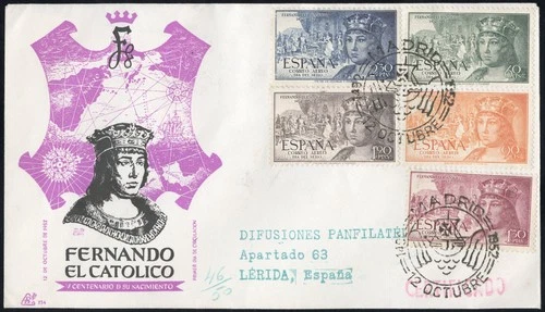Spain Stamps Rare Early First Day Cover