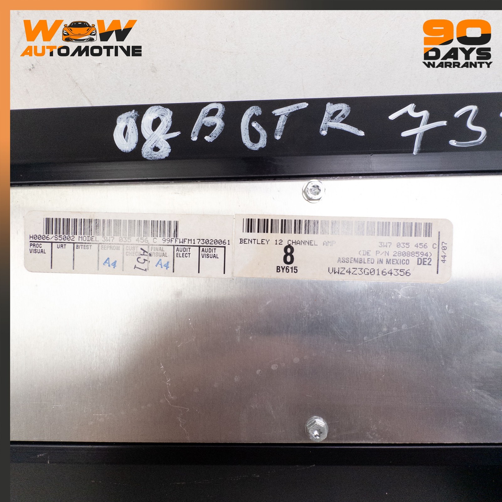 07-13 BENTLEY CONTINENTAL GTC PREMIUM AUDIO SOUND SYSTEM AMPLIFIER AMP OEM