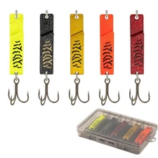 5pcs 11g Metal Spoon Lure Spinner Wobbler for Bass Trout Pike Trolling & Jigging