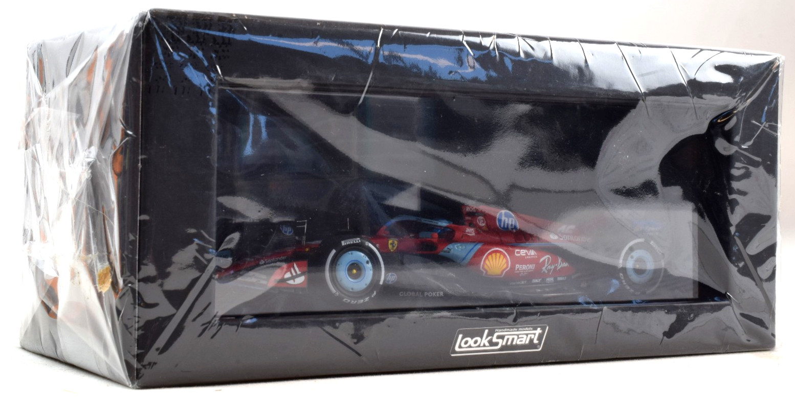 LookSmart Ferrari  - Charles Leclerc - 2024 Miami GP 1:43 Diecast Car LSF1061