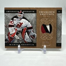 2007-08 Artifacts Martin Brodeur Game Used Treasures Swatches Relic Patch /50