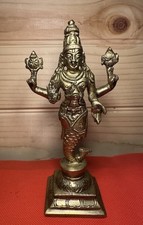 Matsya Avatar Brass Statue Lord Vishnu Fish Sculpture Decoration, Idol Temple