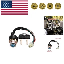 Durable Handlebar Mount Ignition Switch – 6 Wire Replacement for Various Models