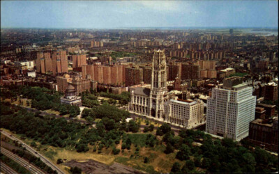 NEW YORK City Riverside Aerial View Amerika America USA ~1970 Postcard Postkarte