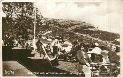 Llandudno Wales View Of The Terrace, Wyddfyd Lodge Cafe OLD PHOTO