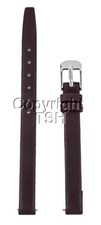 10 mm BROWN CALF LEATHER WATCH BAND WITH SPRNG BARS