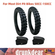 Front And Rear Tire Set 70/100-19/90/100-16 For Most Dirt Pit Bikes 50CC-150CC